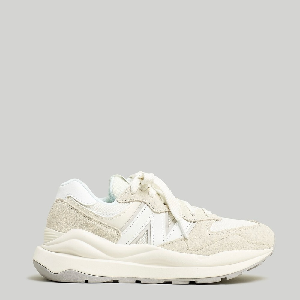 New Balance Cream and White Athletic Shoes